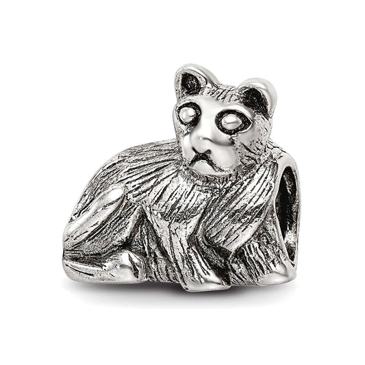 Sterling Silver Reflections Cat Bead