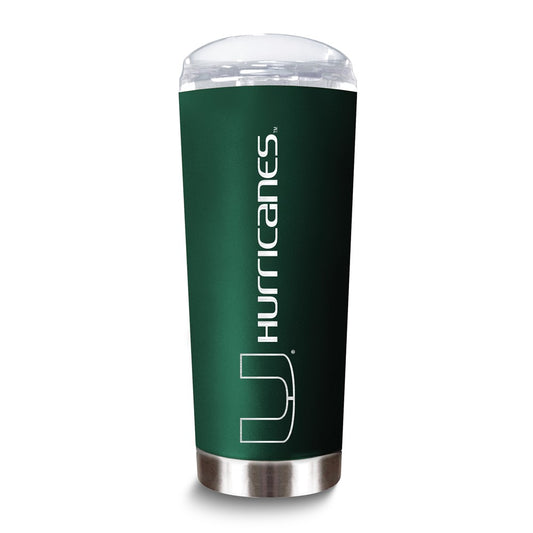 Collegiate University of Miami Stainless Steel 18 oz. Roadie Tumbler with Lid