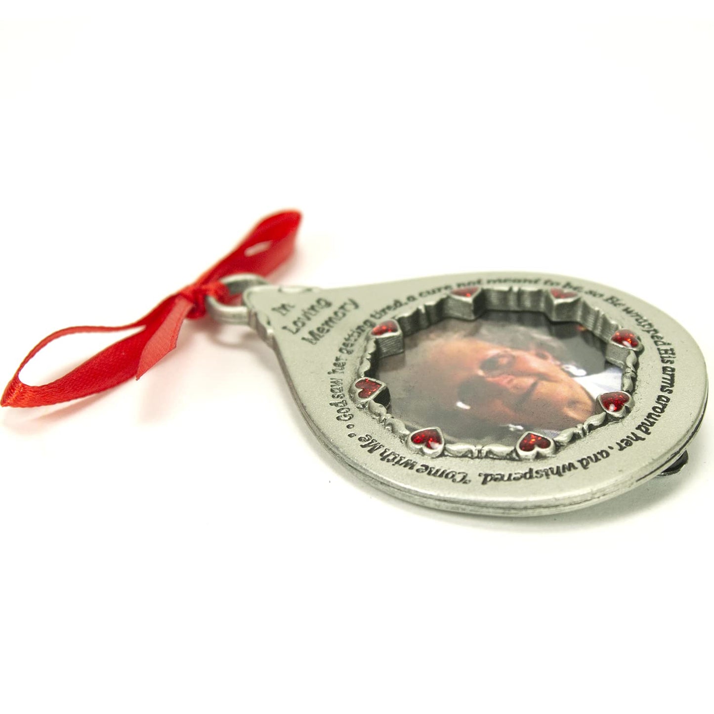 Cathedral Art 'In Loving Memory' Frame for Women - Teardrop Ornament, 2-3/4-Inch