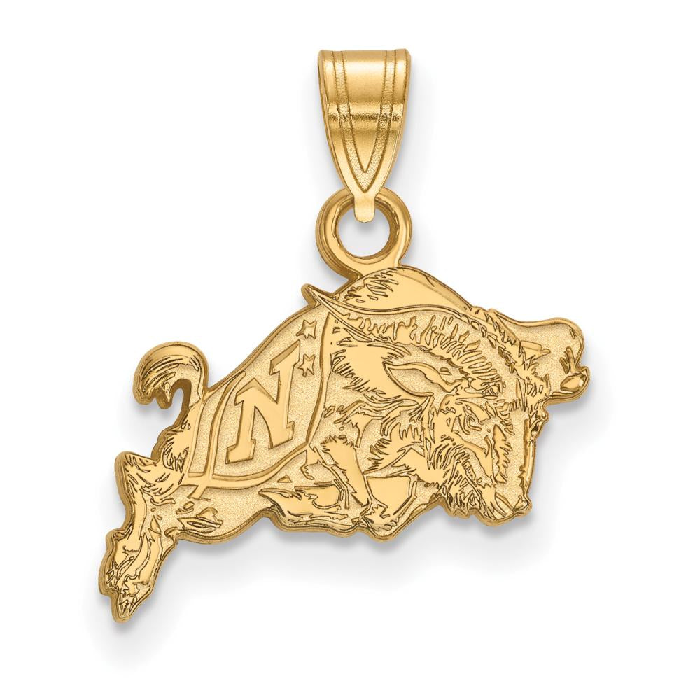 10k Gold LogoArt US Naval Academy Anchor Small Pendant Q1Y020USN