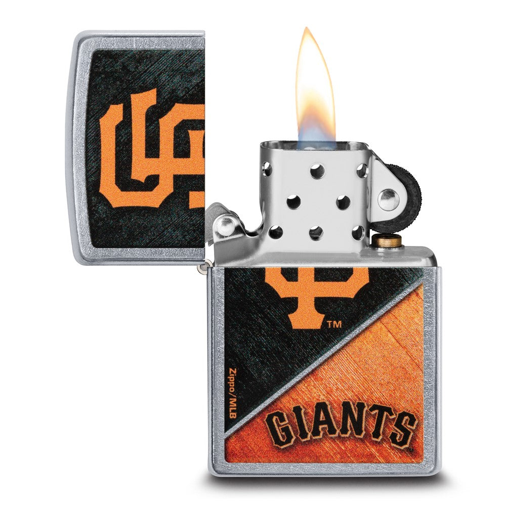 Zippo Street Chrome San Francisco Giants Color Image MLB Lighter