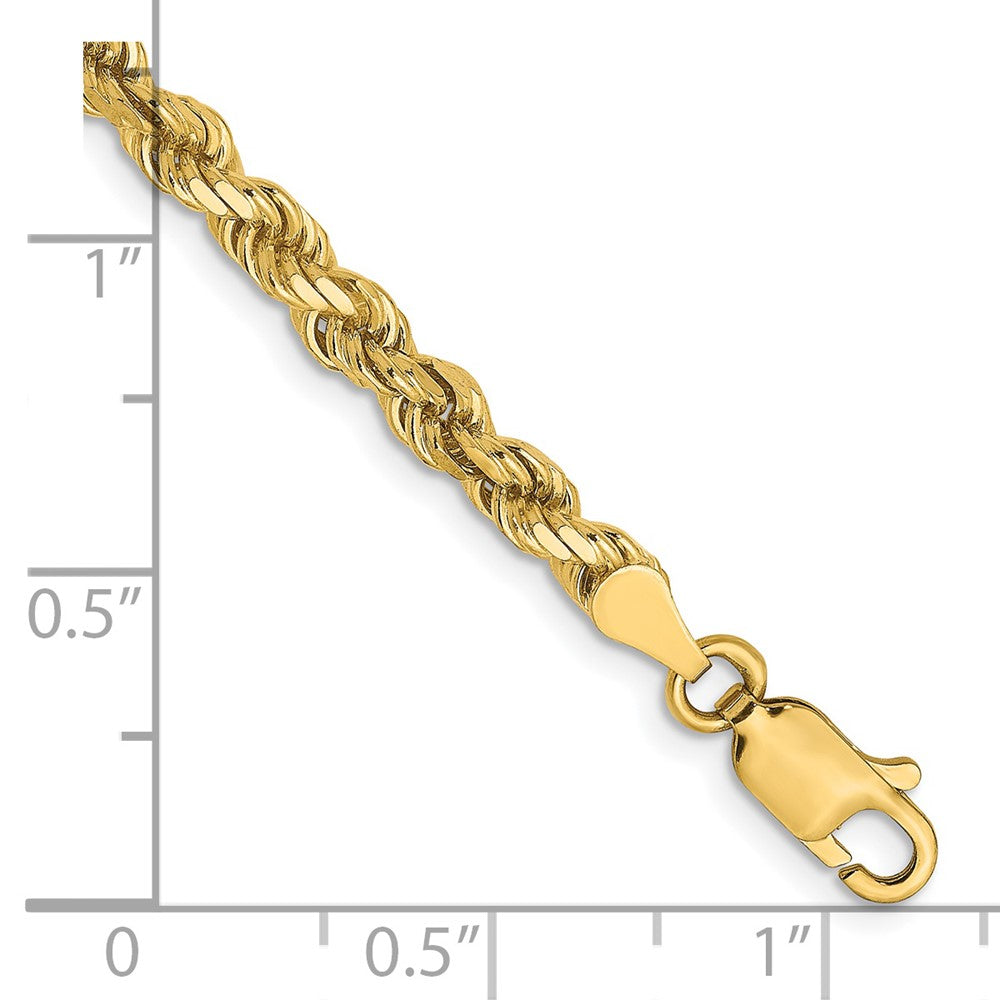 14K 3.5mm Diamond-Cut Rope Chain 8  inches