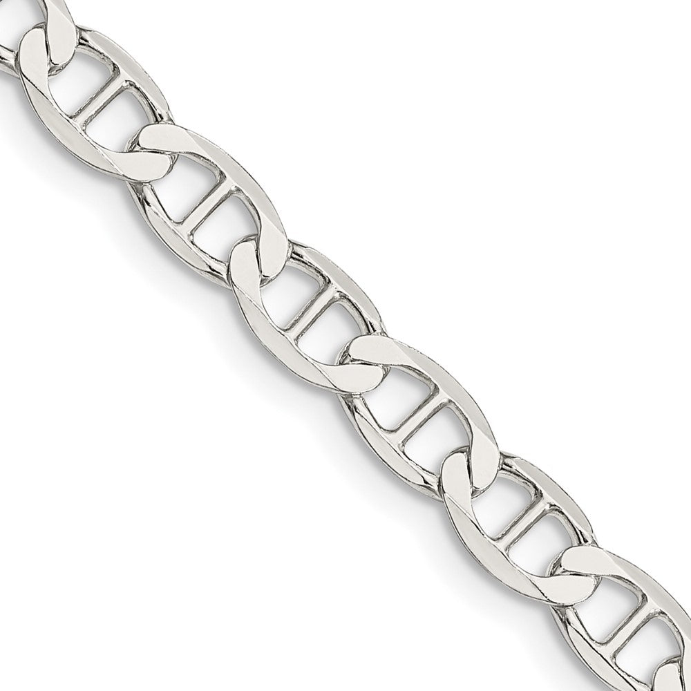 Sterling Silver 5.7mm Flat Anchor Chain 20 Inches
