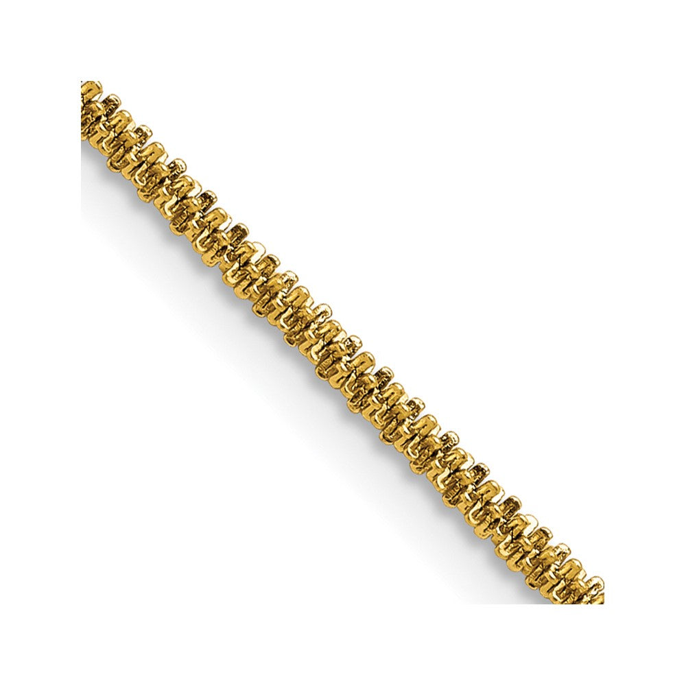 Stainless Steel Polished Yellow IP-plated 2.2mm Cyclone 22in Chain