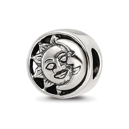 Sterling Silver Reflections Sun/Moon Bead