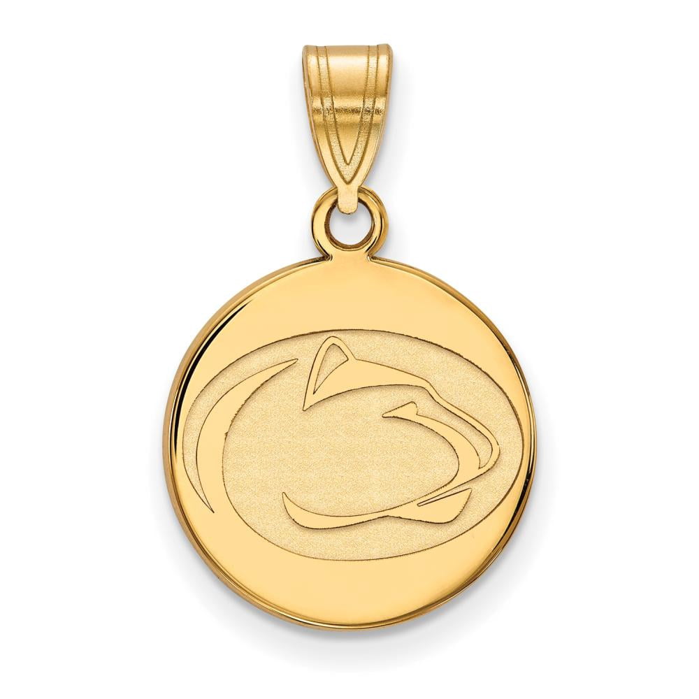 10k Gold LogoArt Penn State University Lion Medium Disc Pendant Q1Y034PSU