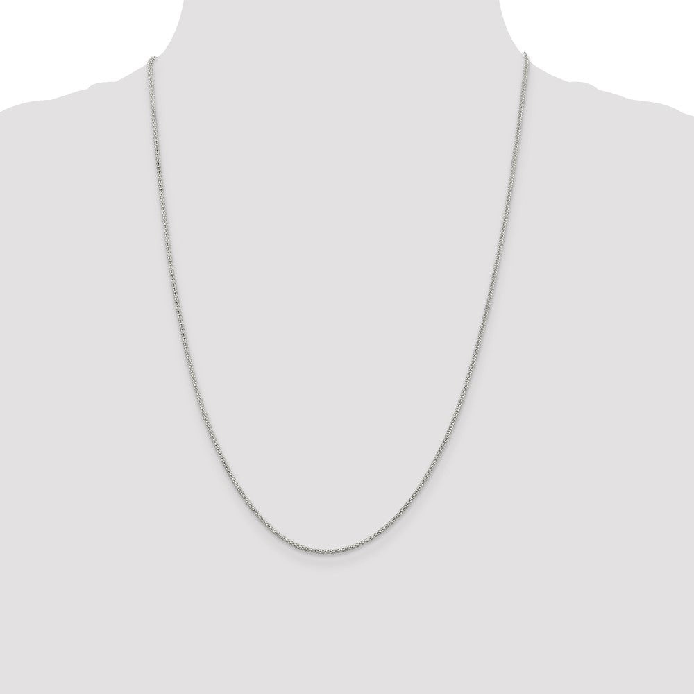 Sterling Silver 1.6mm Corona Chain 24 Inches