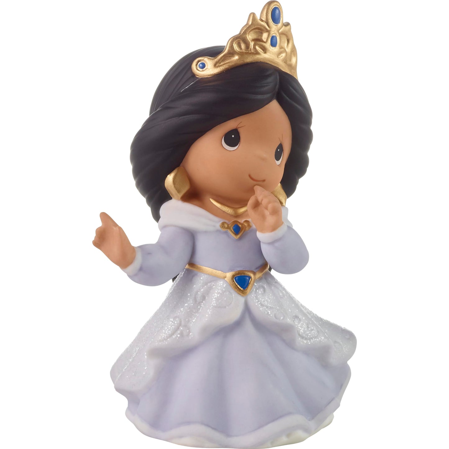 Precious Moments When Life Gets Too Hard To Stand, Kneel Brunette Hair/Medium Skin Spanish Figurine, Count 1
