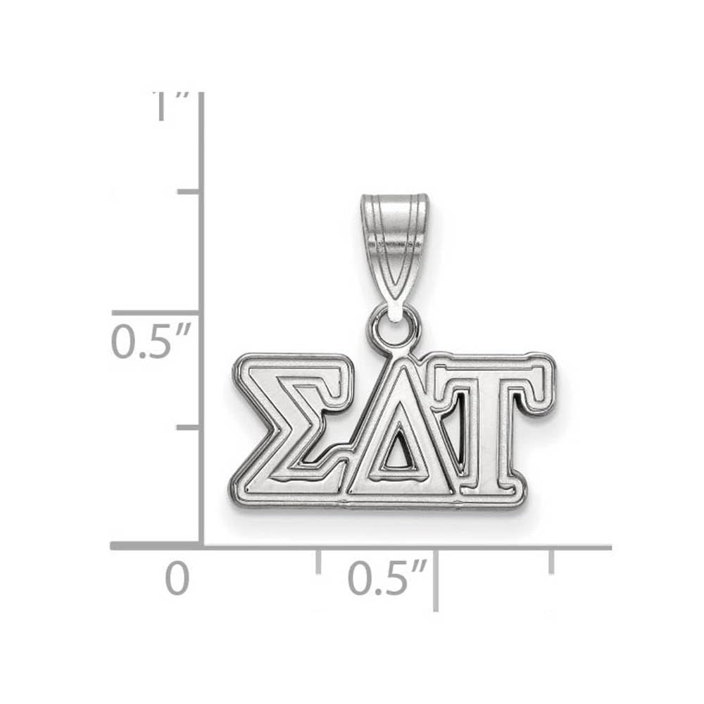 Sterling Silver Official Licensed Greek Sororities Sigma Delta Tau Medium Pendant