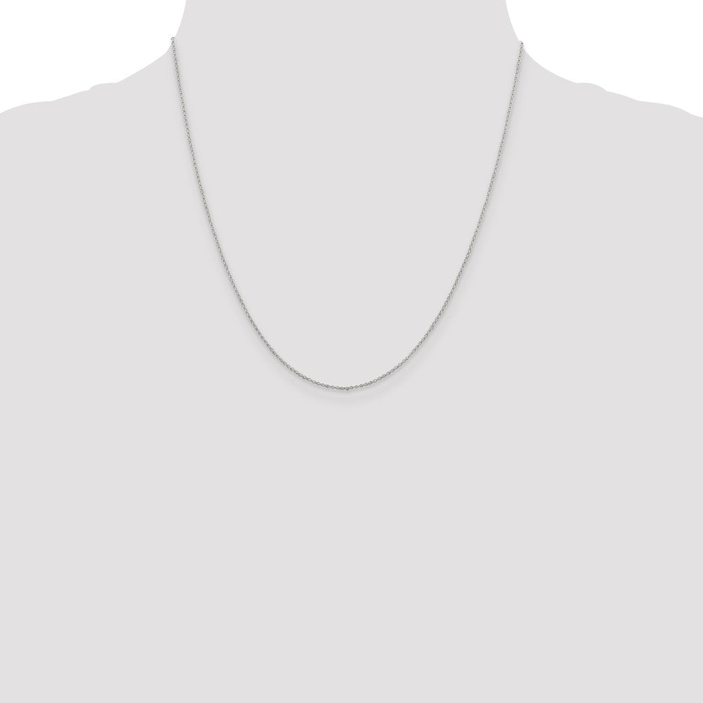 Sterling Silver 1.1mm Rolo Chain 20 Inches