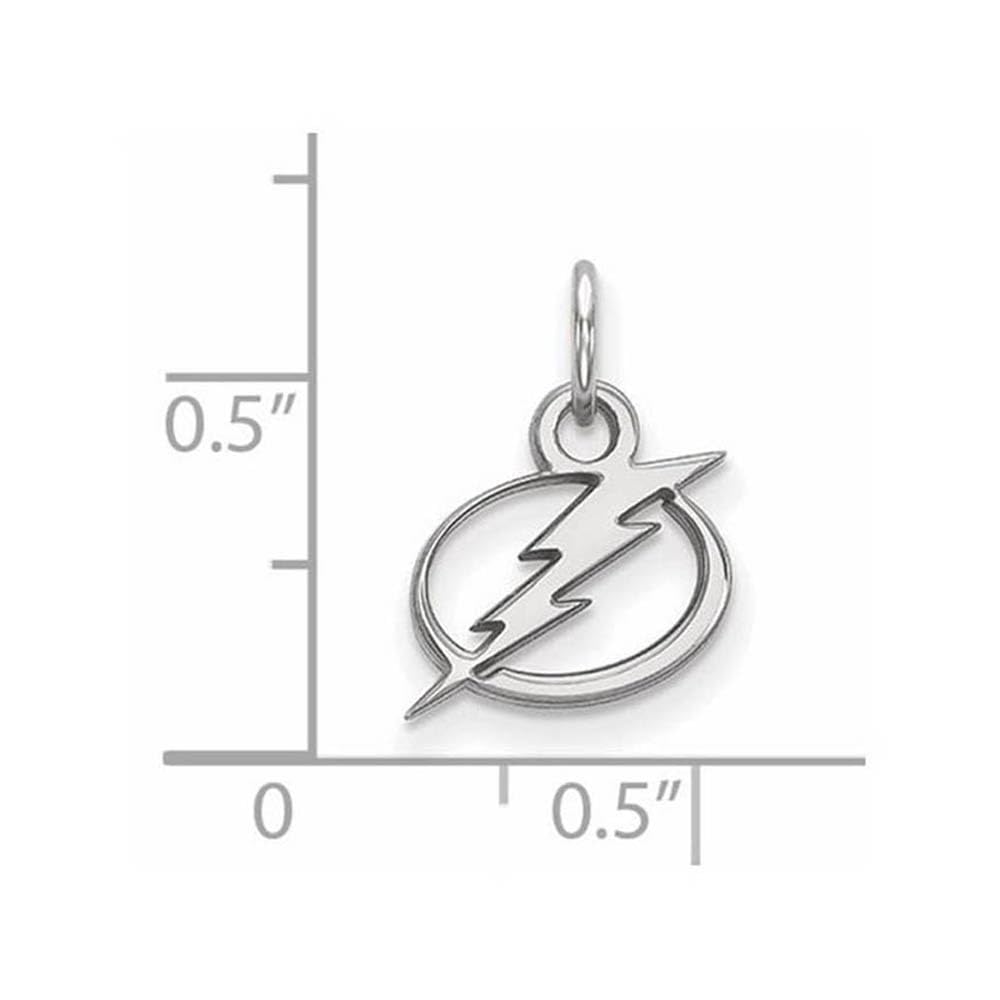 LogoArt 14K White Gold NHL LogoArt Tampa Bay Lightning XS Pendant