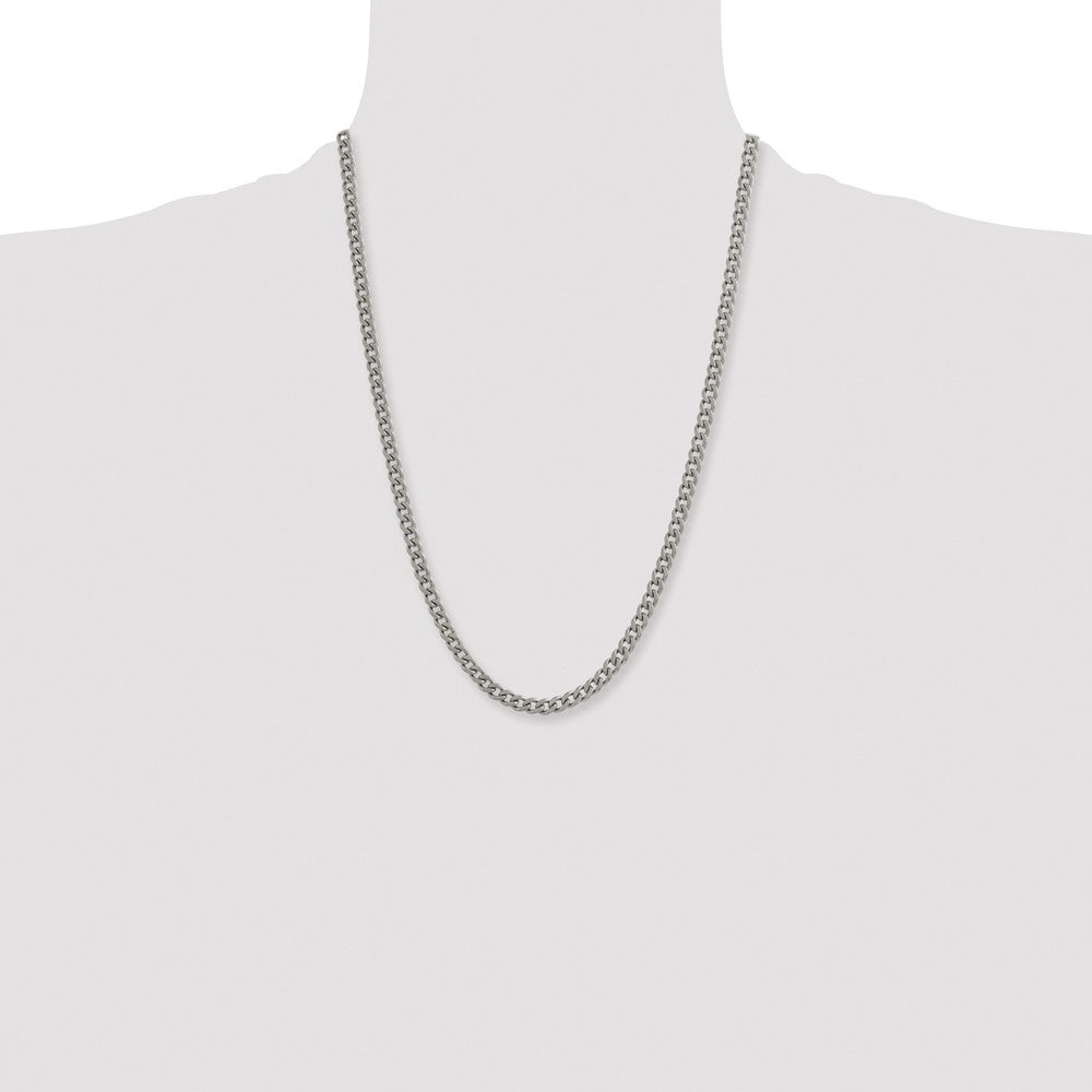 Titanium Polished 5.5mm 24in Curb Chain