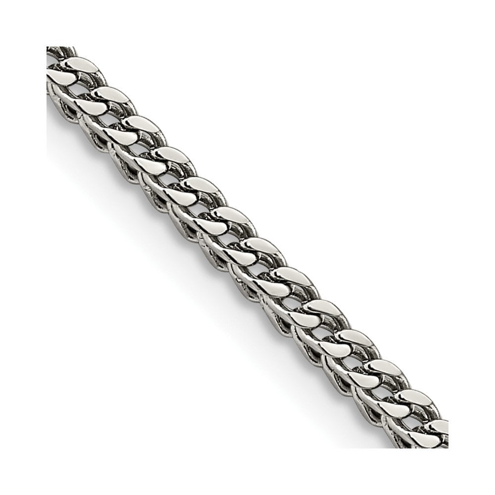 Stainless Steel Polished 3mm 18in Franco Chain