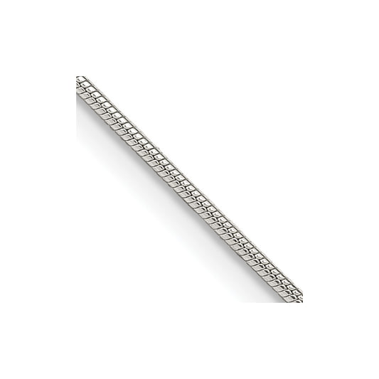 Sterling Silver 1mm Snake Chain 26 Inches