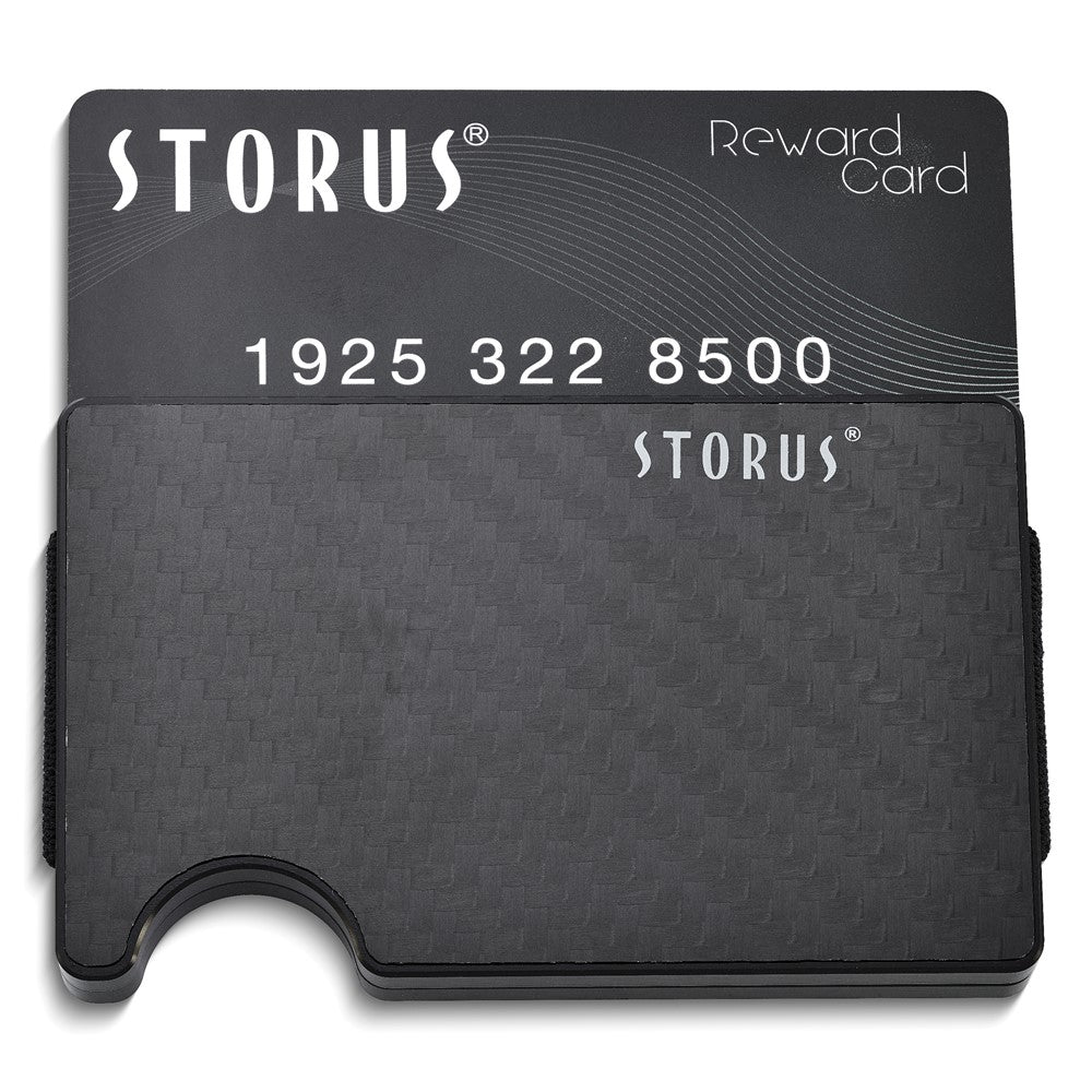Storus Smart RFID Blocking Carbon Fiber Wallet with Money Clip