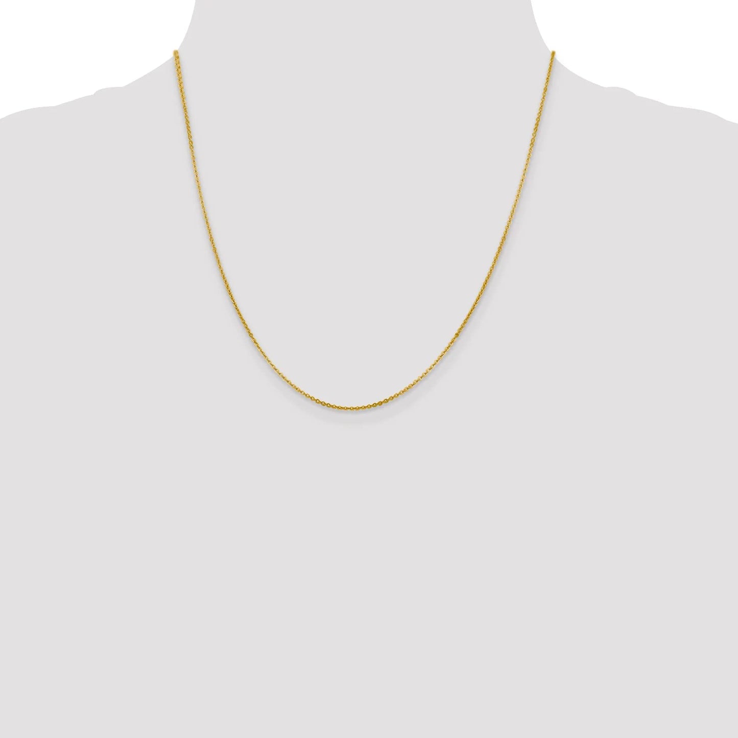 14K 1.4mm Flat Cable Chain
