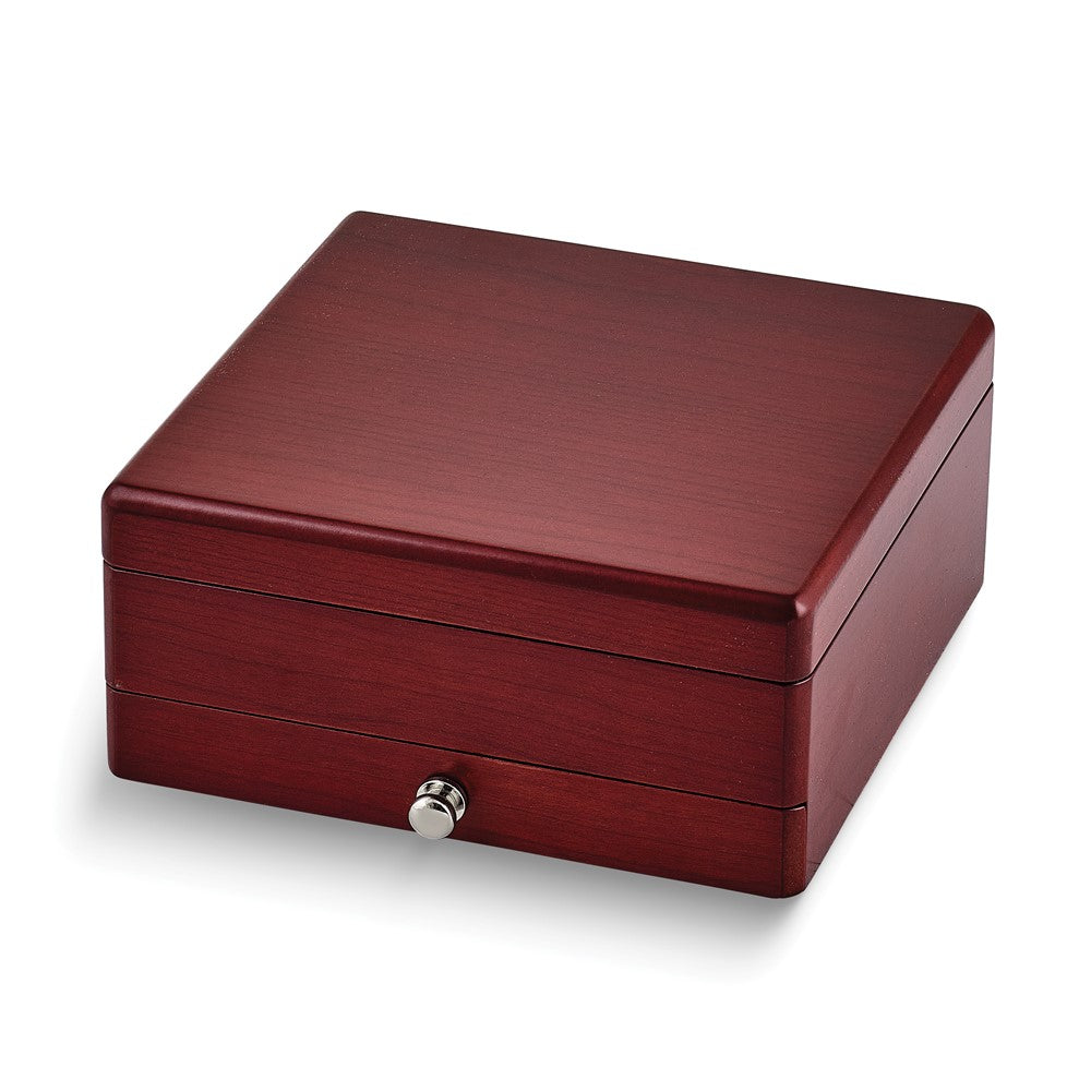 Luxury Gftware Cherry Matte Finish Wooden Velour Lining Jewelry Box