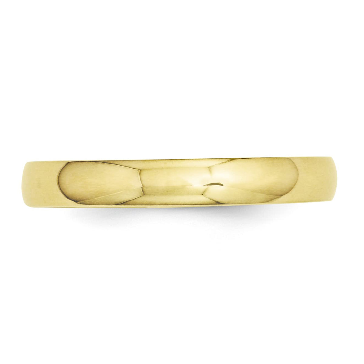 Primal Gold 10 Karat Yellow Gold 3mm Half Round Band Size 5.5