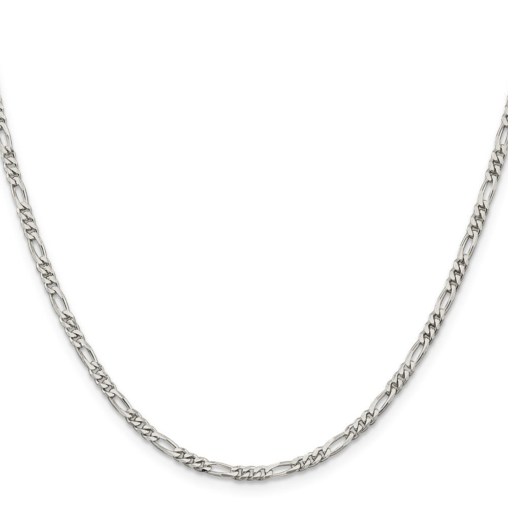 Sterling Silver 2.85mm Figaro Chain 16 Inches