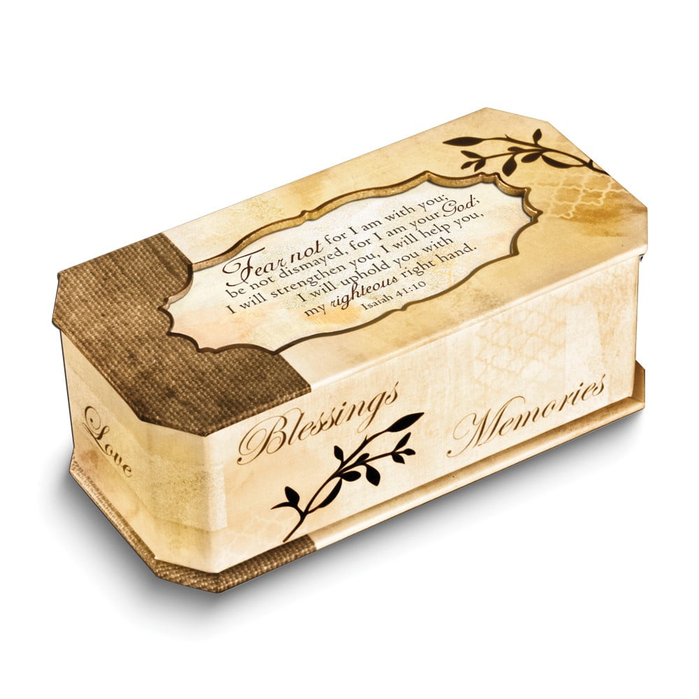 Belle Papier FEAR NOT Verse Music Box (Plays How Great Thou Art) QGM18561