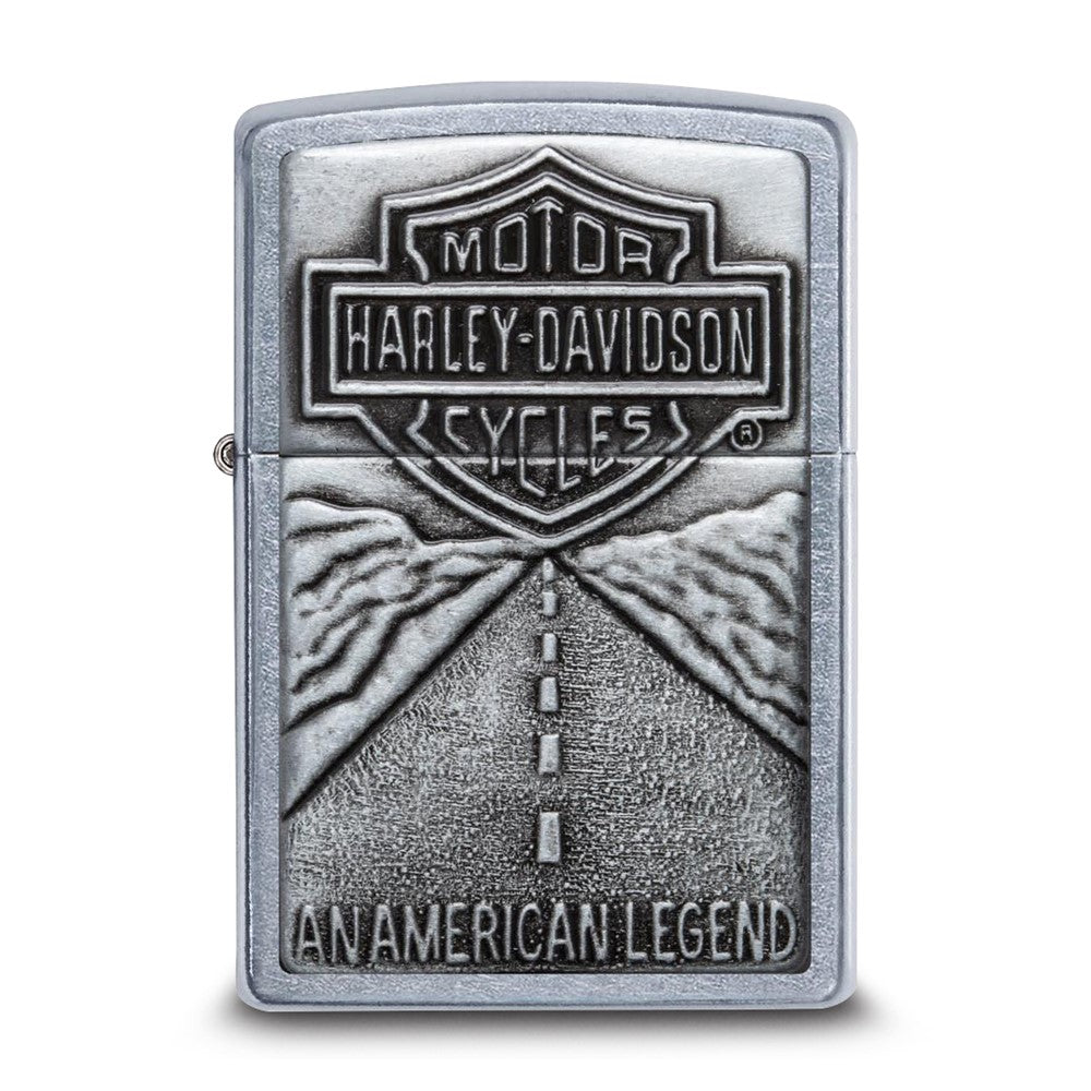 Zippo Harley-Davidson An American Legend Street Chrome Open Road Lighter