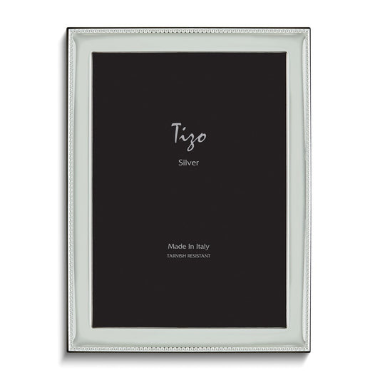 Silver-plated Beaded Edge 5x7 Frame