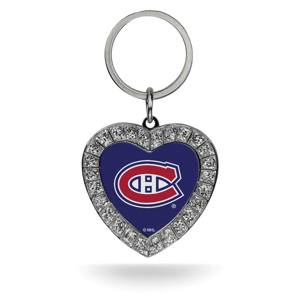 NHL Montreal Canadiens Rhinestone Heart Key Ring QGC7975