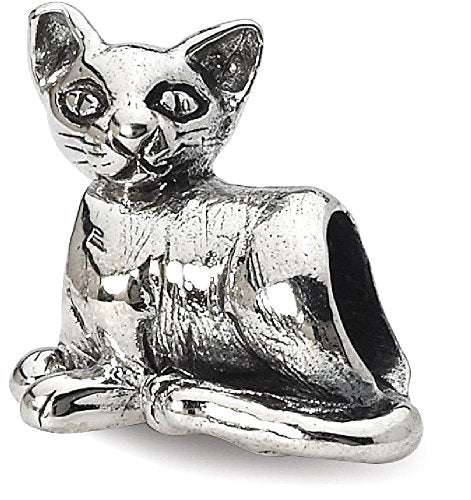 Sterling Silver Reflections Sphinx Cat Bead