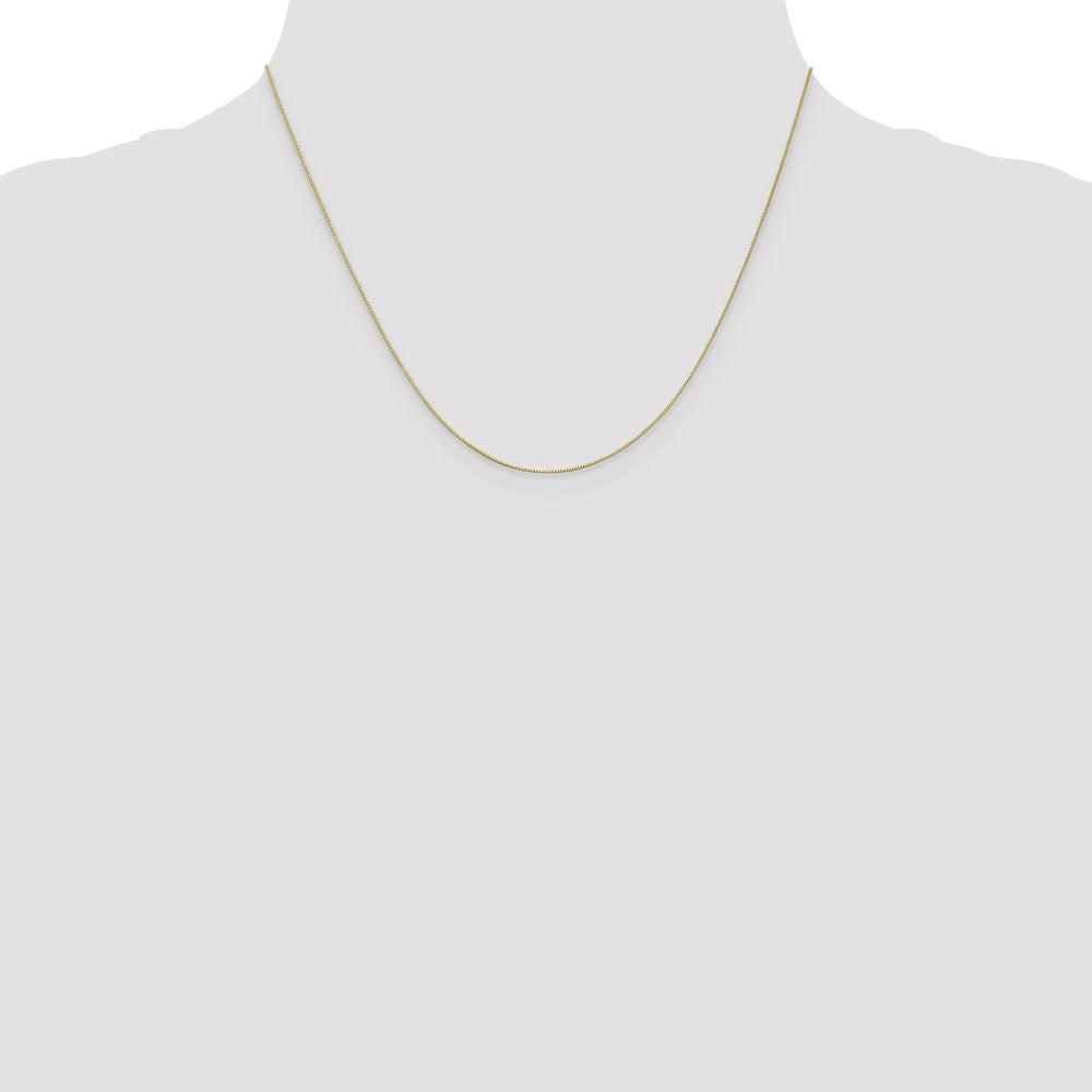 10k .5mm Box Chain Yellow Gold