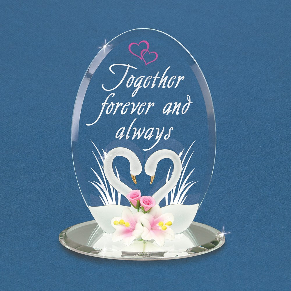 Glass Baron Swans "Forever  Always"