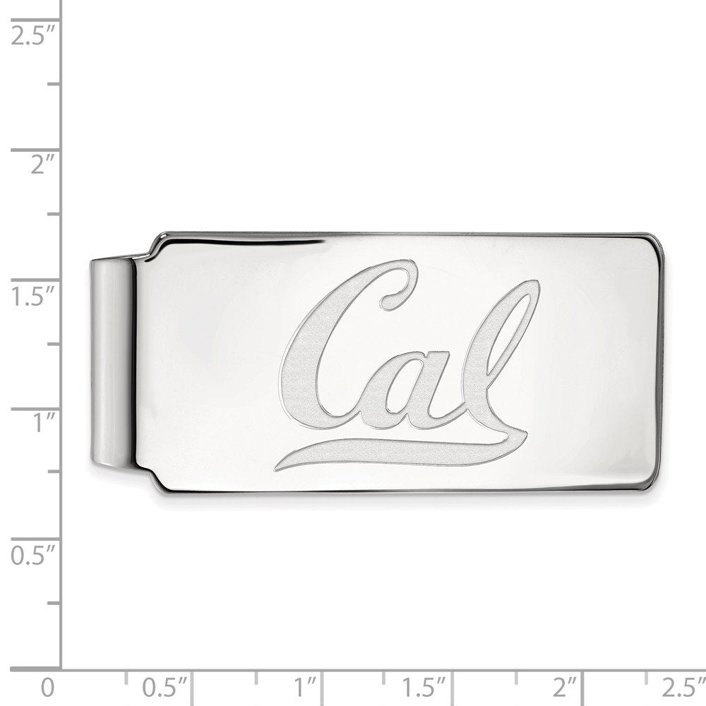 Sterling Silver LogoArt Official Licensed Collegiate University of California (UC) Berkeley Money Clip