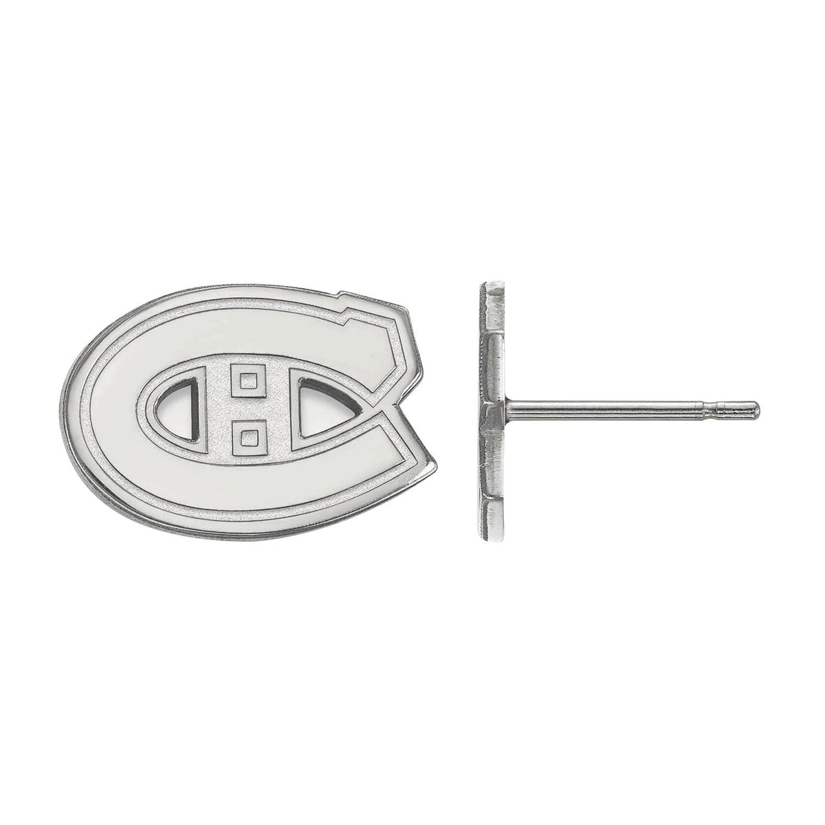 Sterling Silver NHL Montreal Canadiens XS Post Earrings