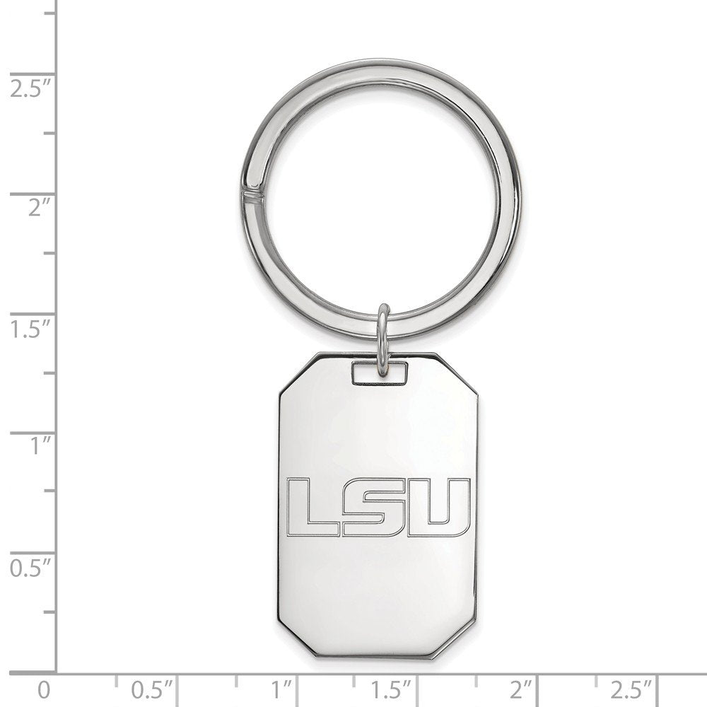 Sterling Silver Louisiana State Key Chain