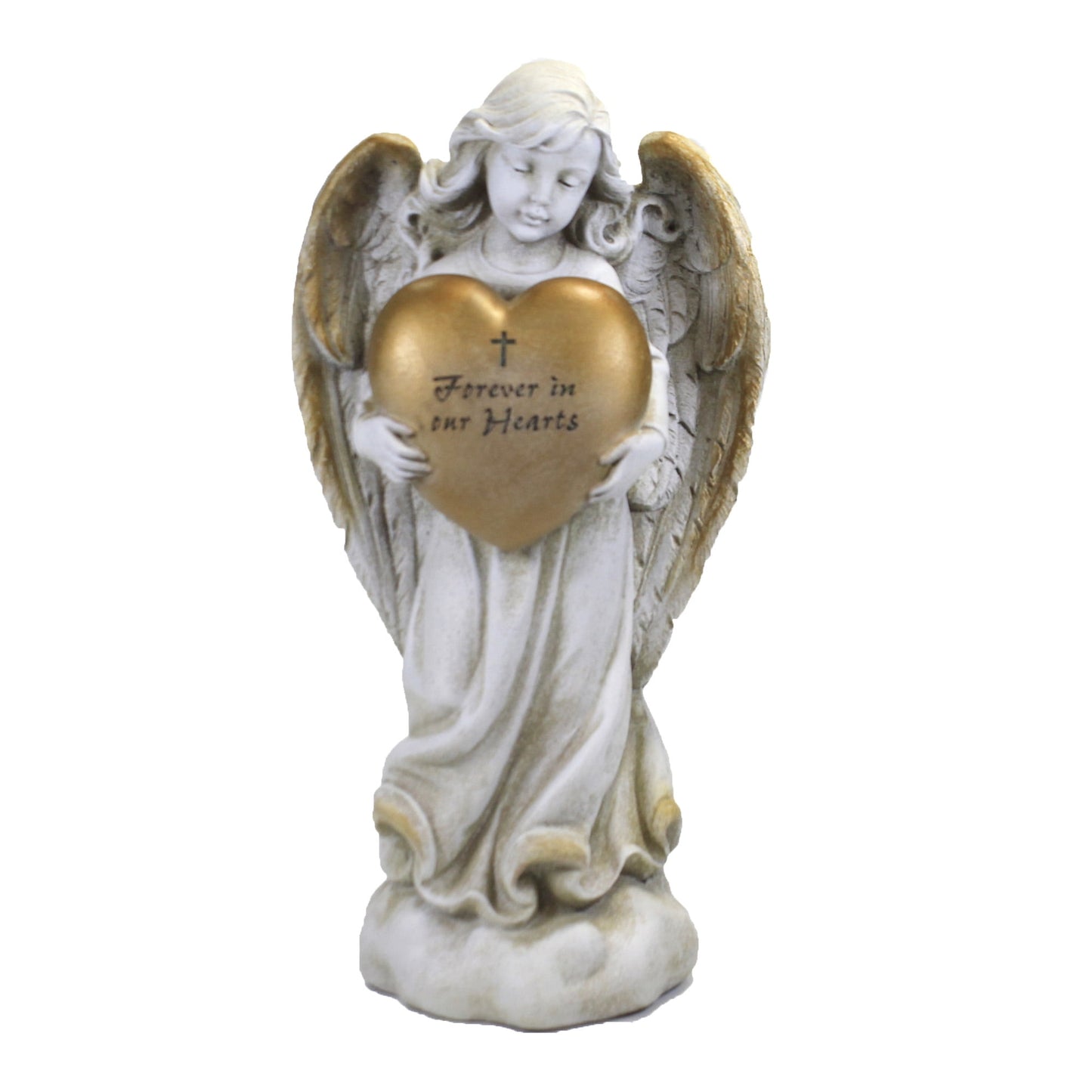 Home & Garden Memorial Heart Angel Polyresin Forever In Hearts 602099