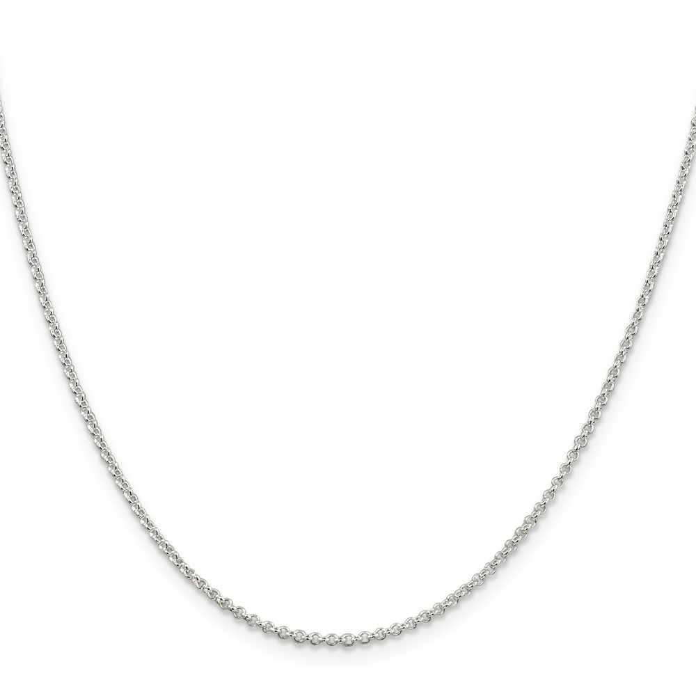 Sterling Silver 1.5mm Rolo Chain 18 Inches