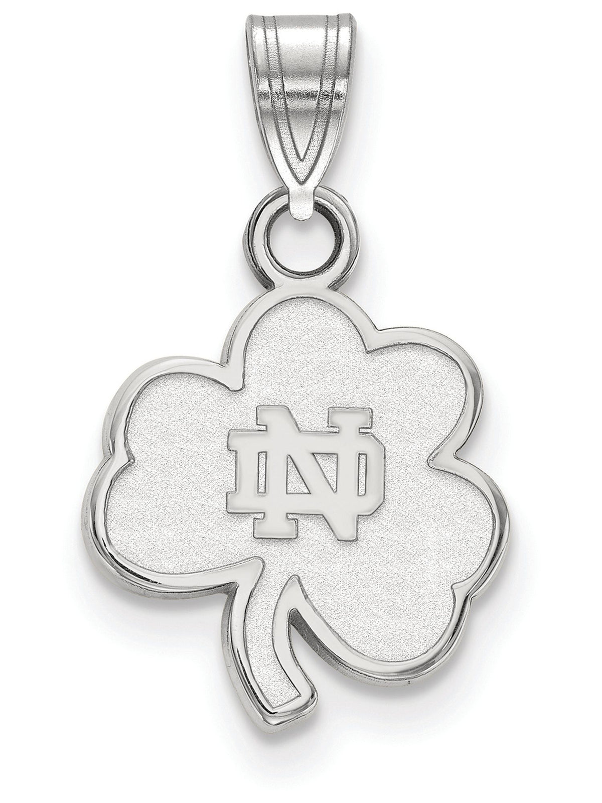 Logoart Sterling Silver University Of Notre Dame Small Pendant Female Adult
