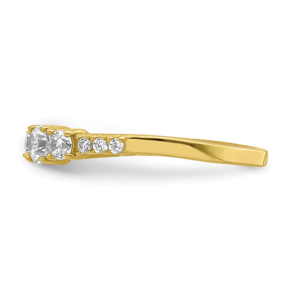 10K CZ Fancy Child's Ring Size 2.5