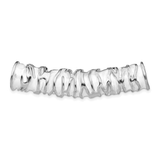 SS Rhodium-plated Scrunch Slide Pendant