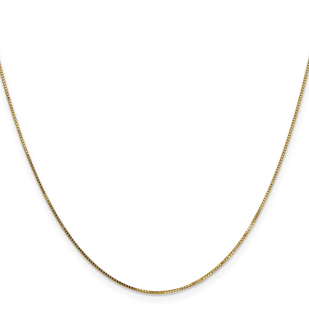 10K .7mm Box Chain Yellow Gold