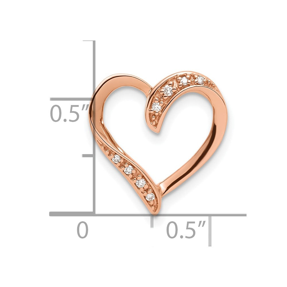 10kr Diamond Heart Pendant