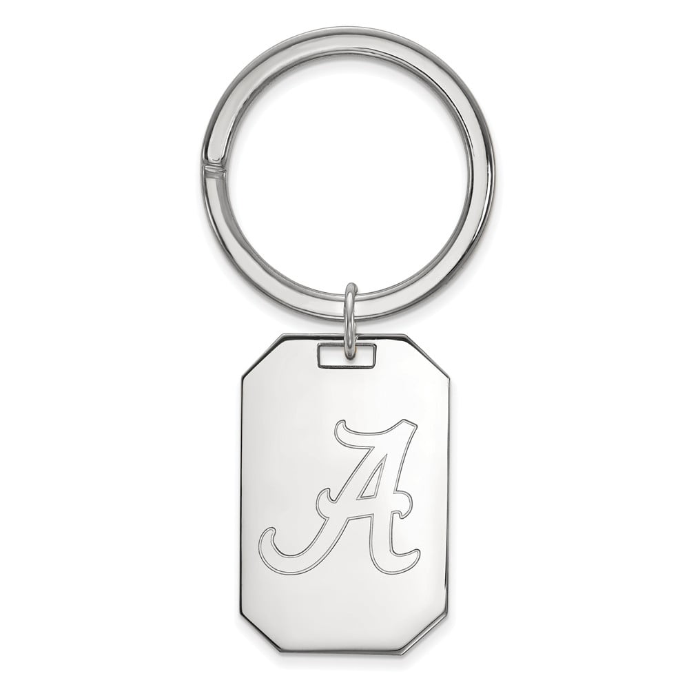 Sterling Silver U of Alabama Key Chain