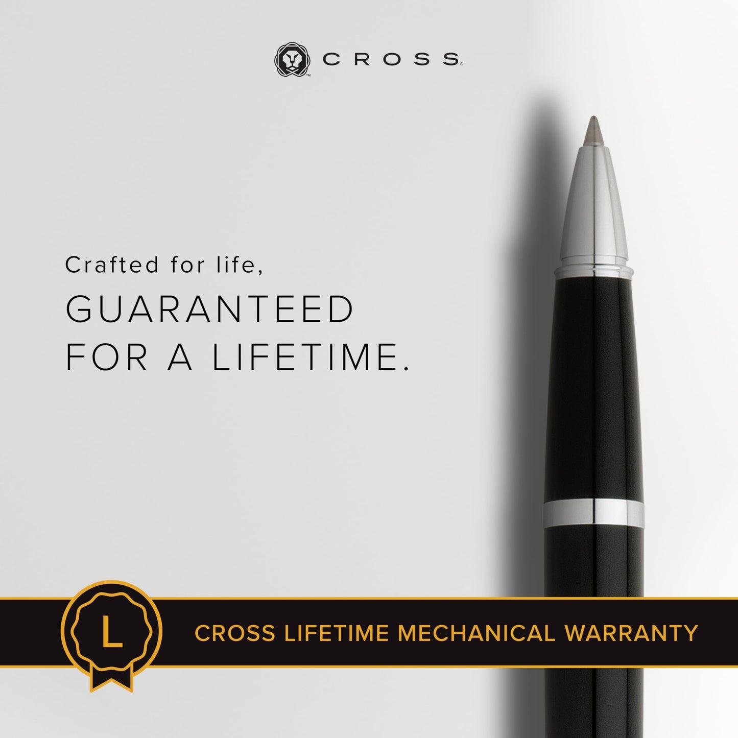 Cross Bailey Black Lacquer Rollerball Pen