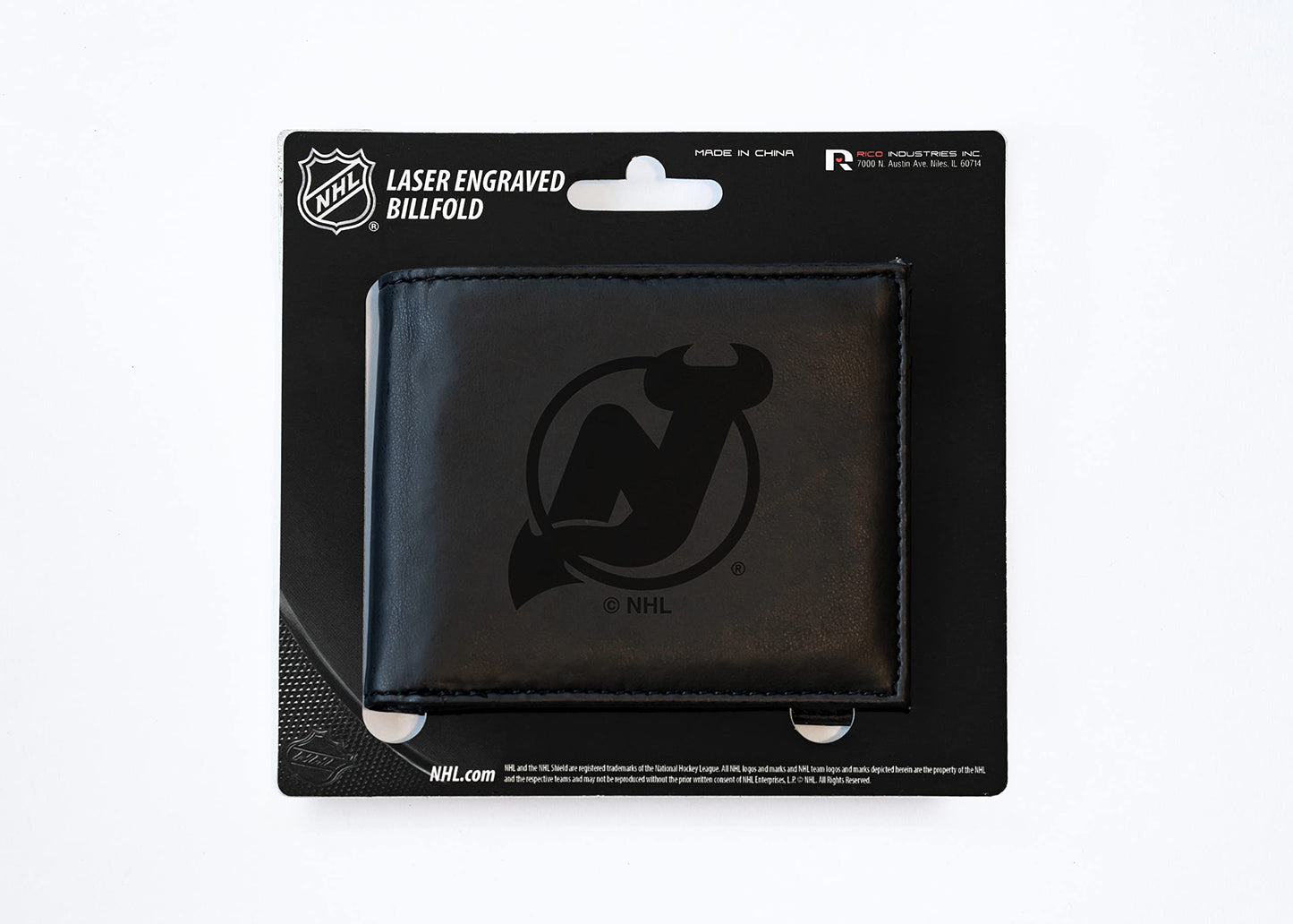 4" Black NHL New Jersey Devils Billfold Wallet