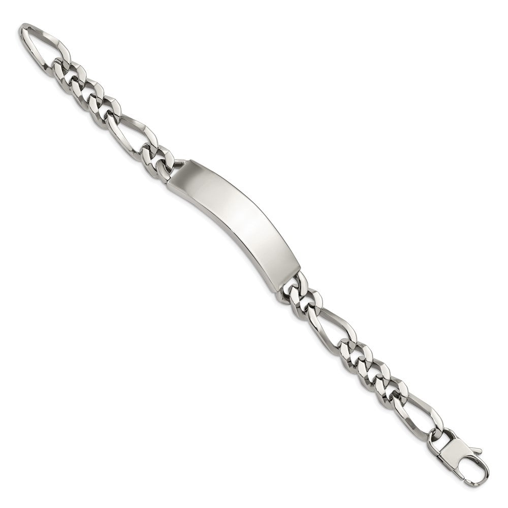 Stainless Steel Polished 9in Large ID Bracelet 9 inches