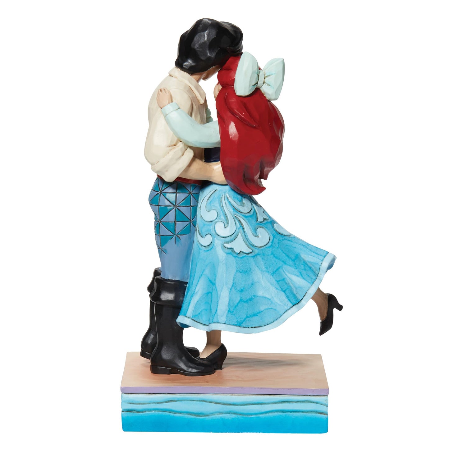 Jim Shore Two Worlds United - One Figurine 7.5 Inch, Resin - Little Mermaid Ariel & Eric Love 6013070