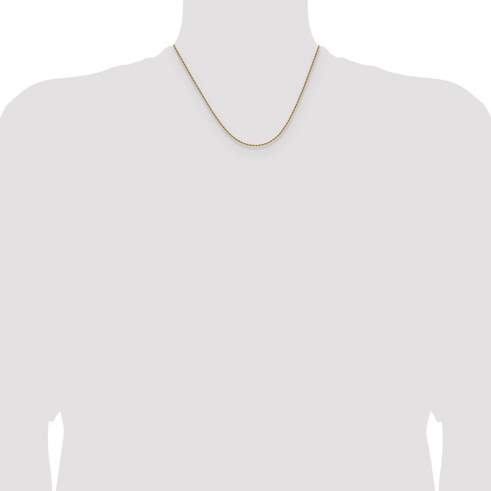 Chisel Stainless Steel Polished Yellow IP-plated 1.5mm 18 inch Rope Chain