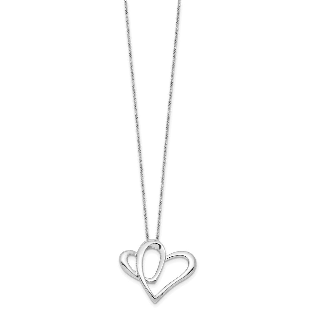 Sentimental Expressions Sterling Silver Rhodium-plated Daughter A Part of My Heart 18 Inch Necklace 18 Inches