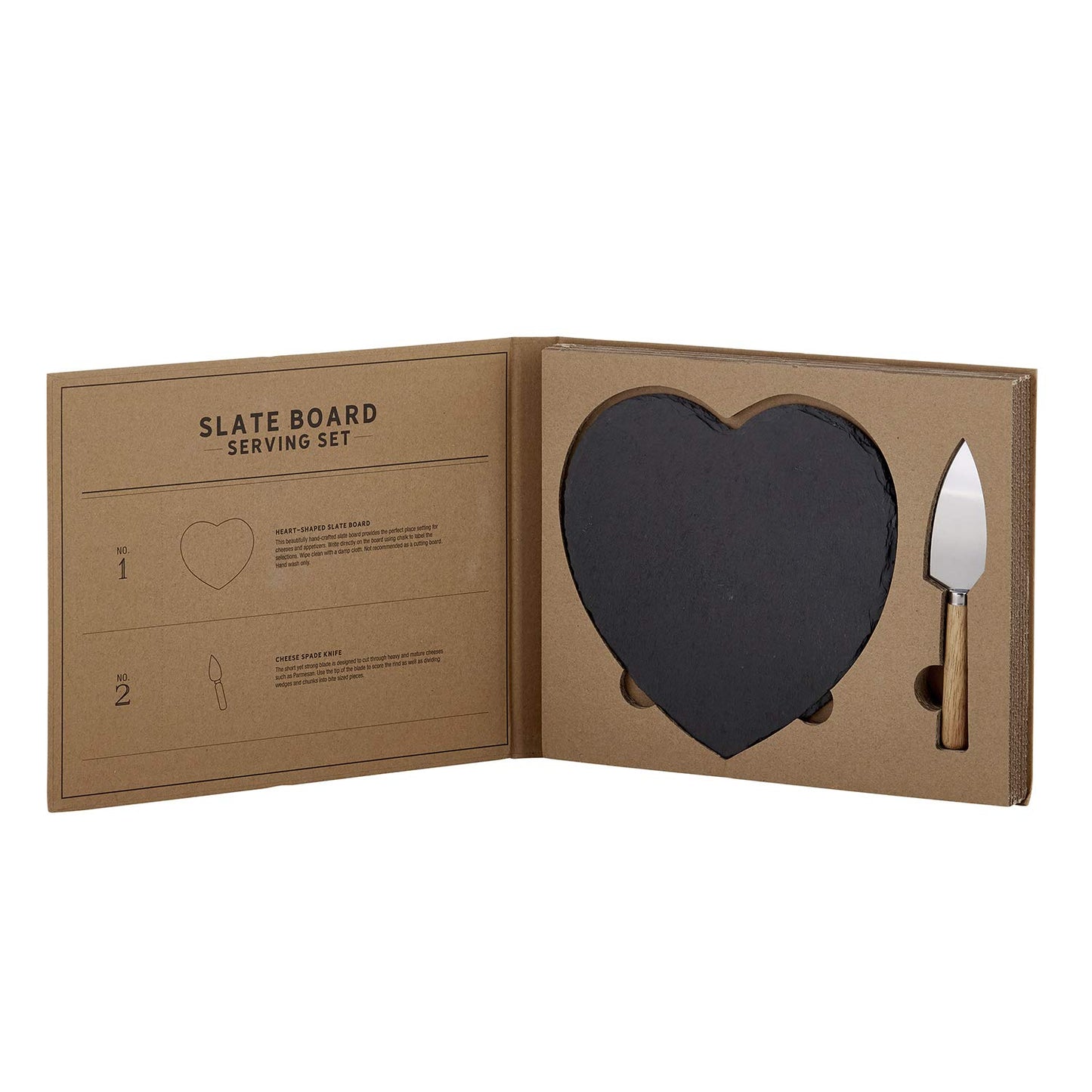 Santa Barbara Design Studio Table Sugar Cardboard Box Gift Set, 2-Pieces, Slate board Serveware