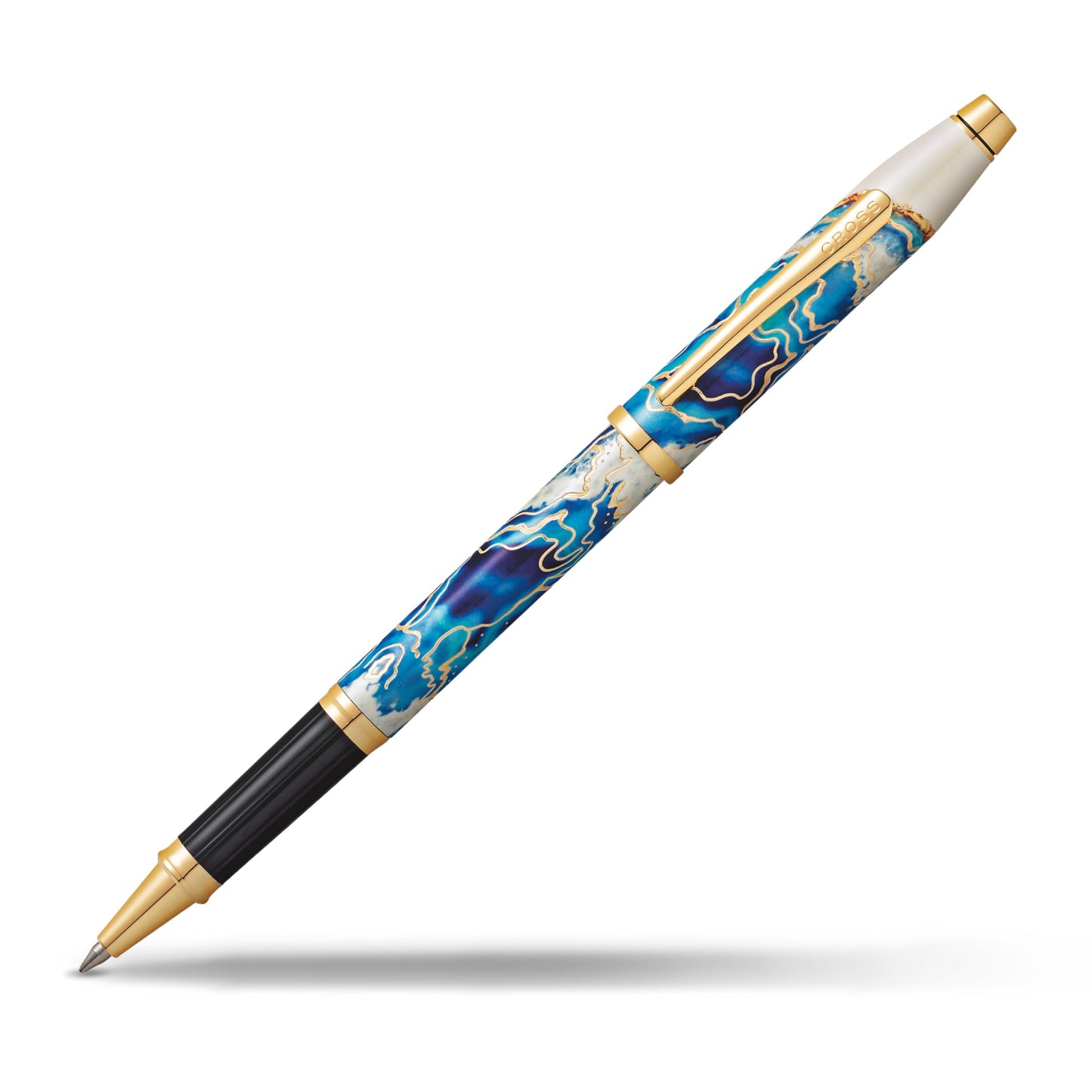Cross Wanderlust Refillable Rollerball Pen, 23 Carat Gold Appointments, Includes Premium Gift Box - Malta