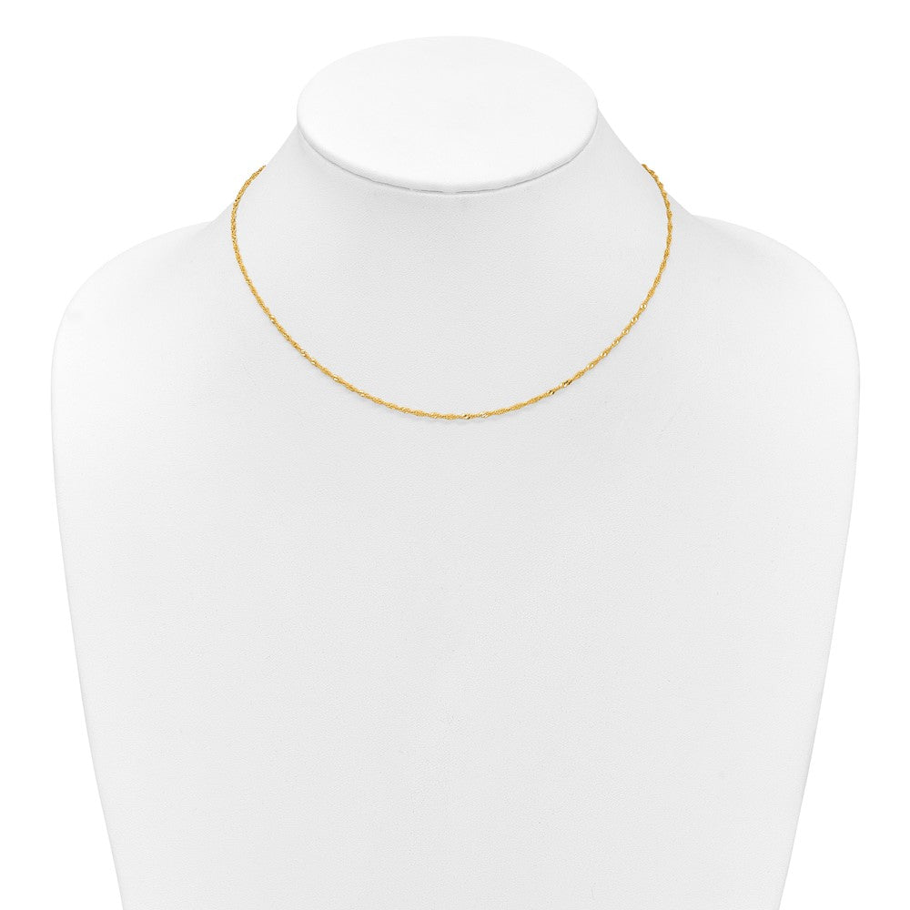 10k 1.5mm Singapore 1in+1in Adjustable Chain